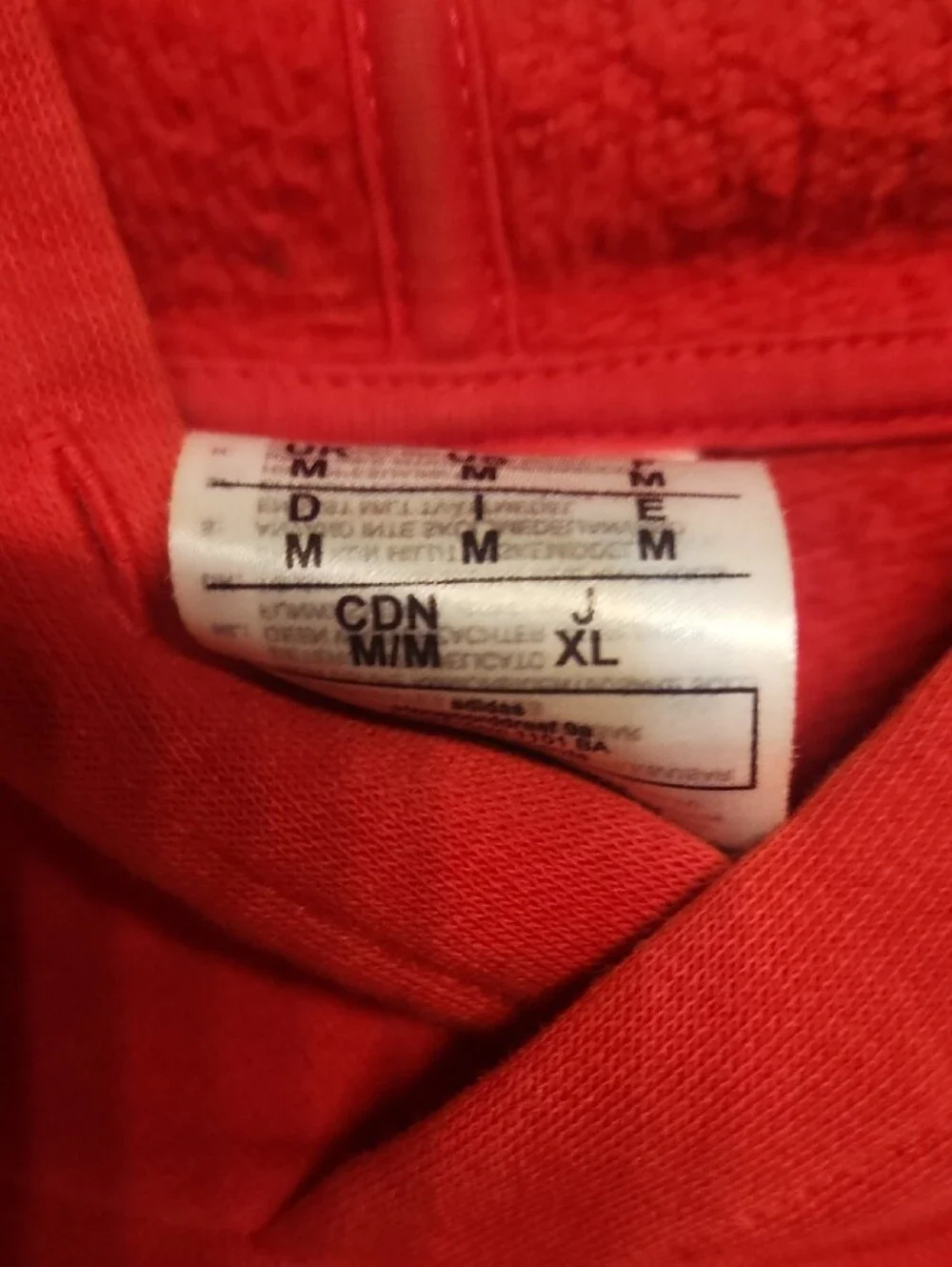 adidas Red Pullover Hoodie with White Logo